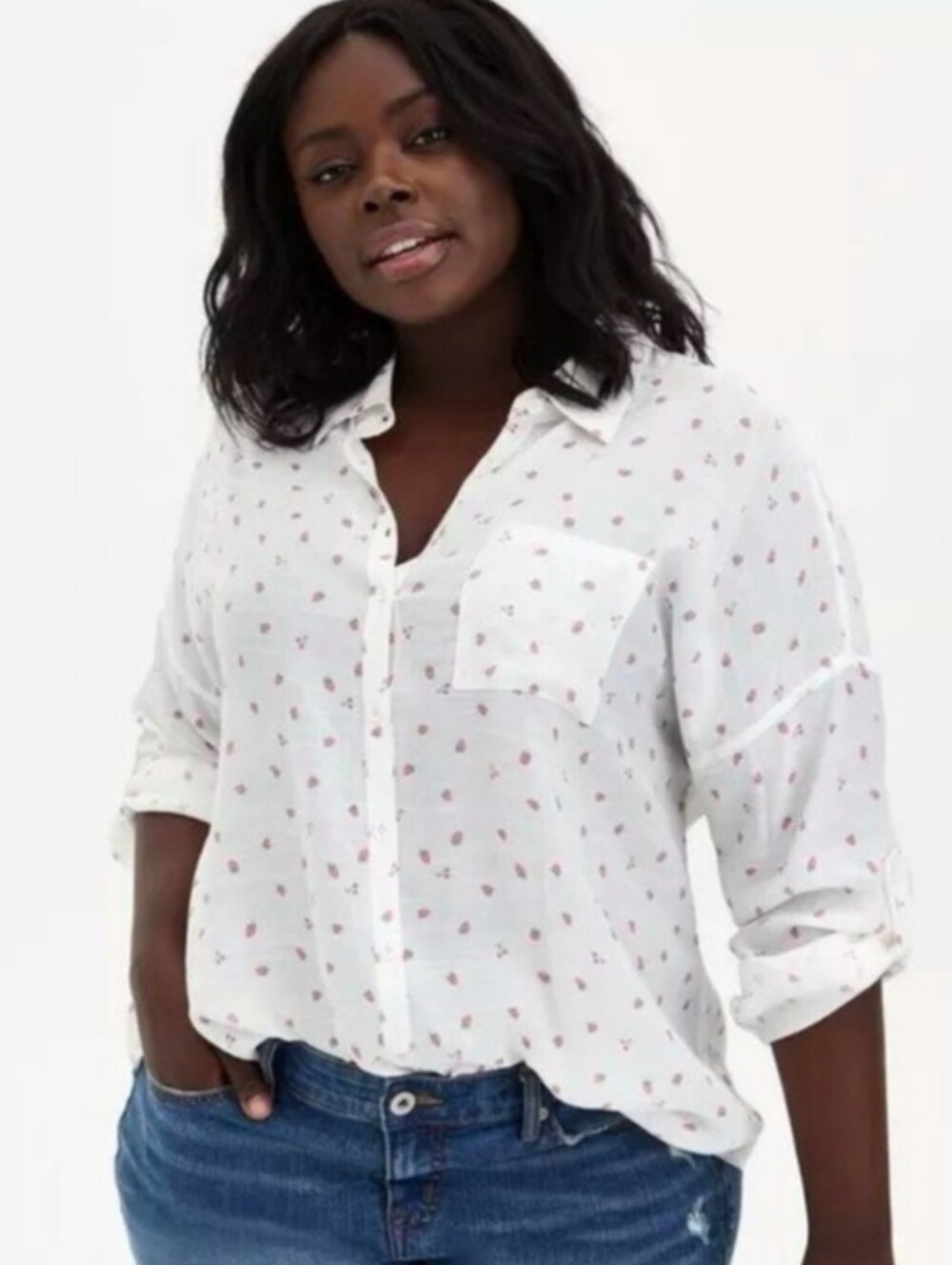 Torrid White Button Down 🍓 🍒